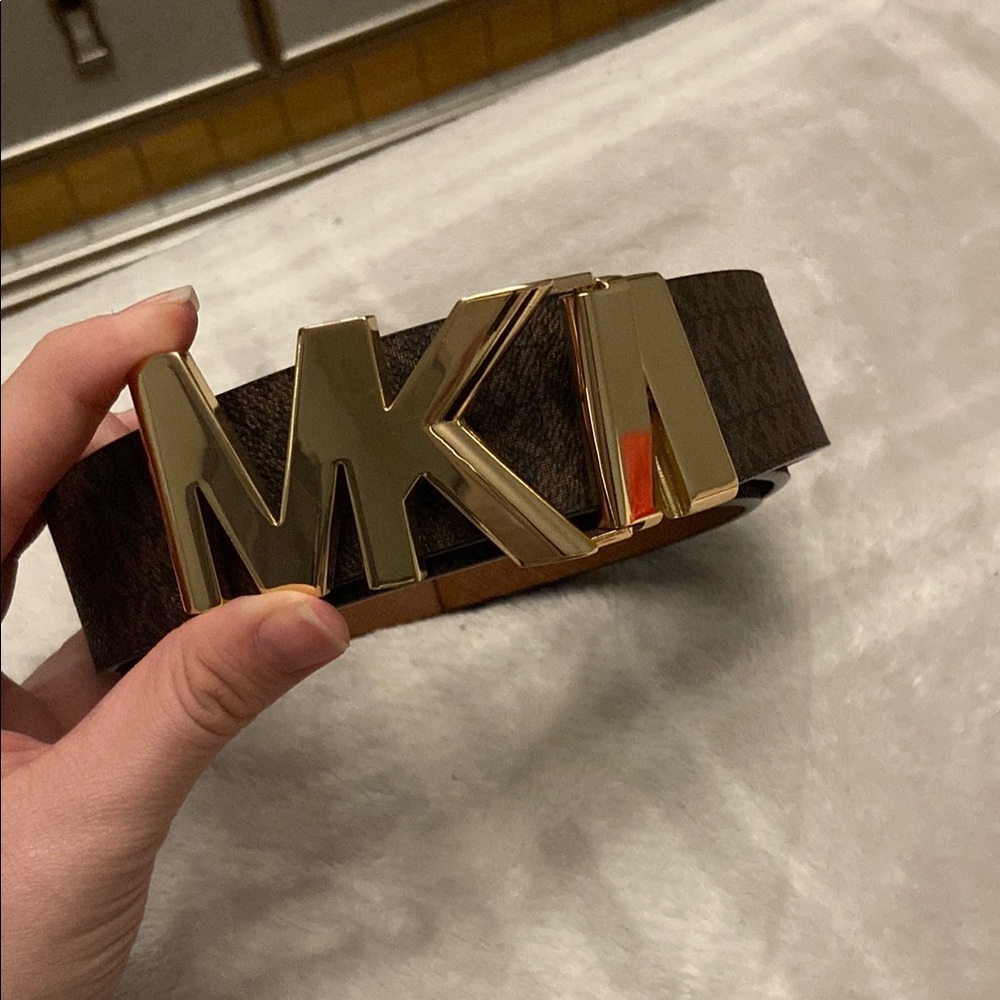 Michael Kors Gold and Brown Women’s Belt
